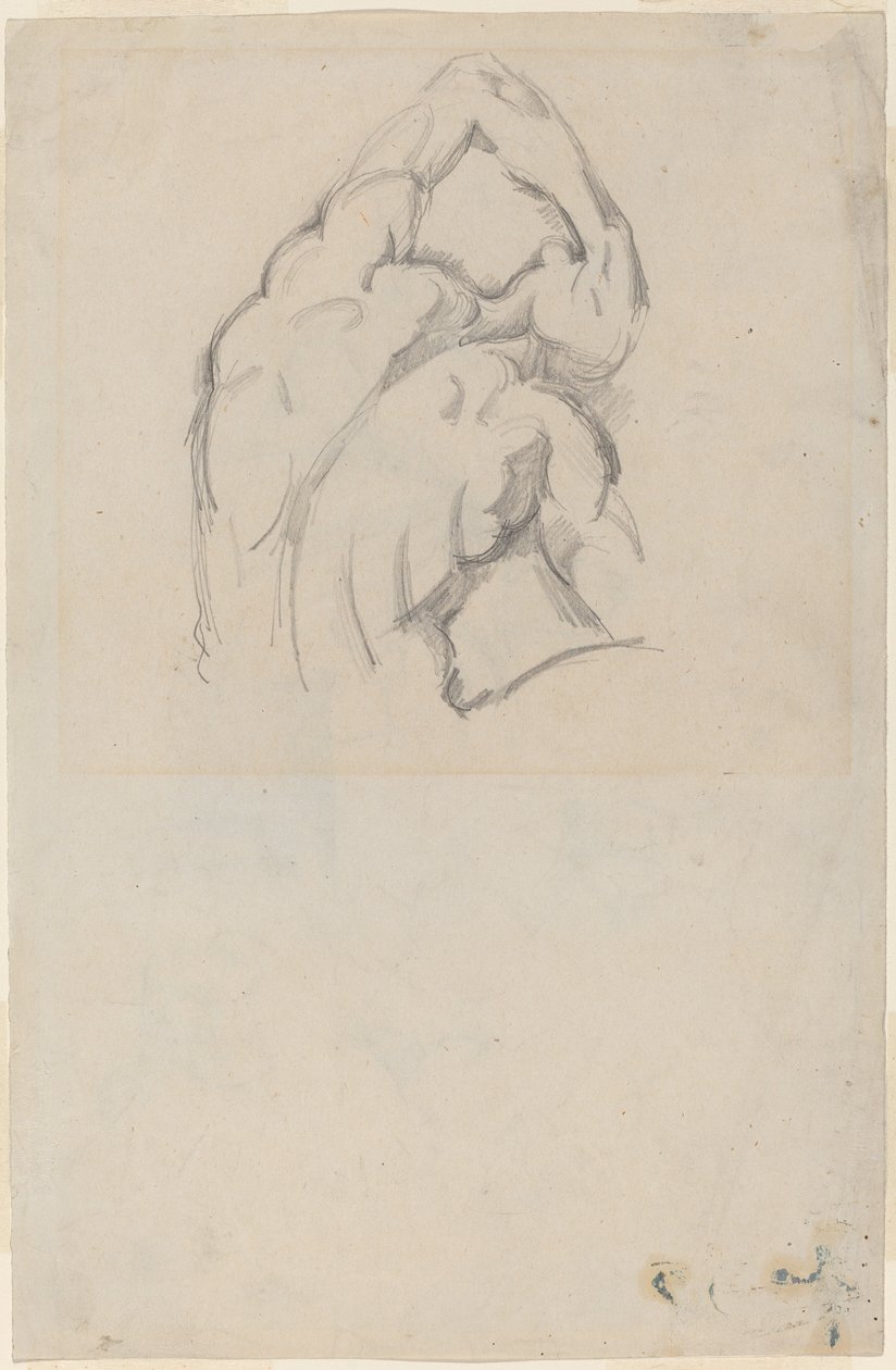 Tutkimus "Ecorchésta" [recto] tekijältä Paul Cézanne