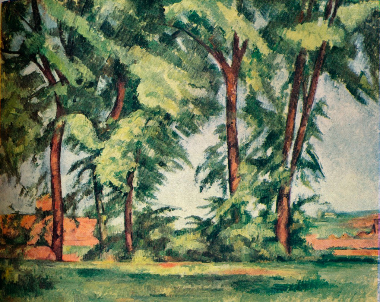 Tall Trees at Jas de Bouffan, c1883, 1929 tekijältä Paul Cézanne