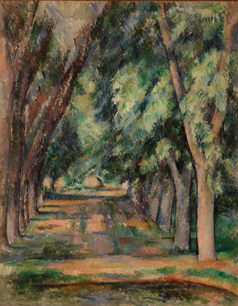 Kastanjapuiden kuja Jas de Bouffanissa tekijältä Paul Cézanne
