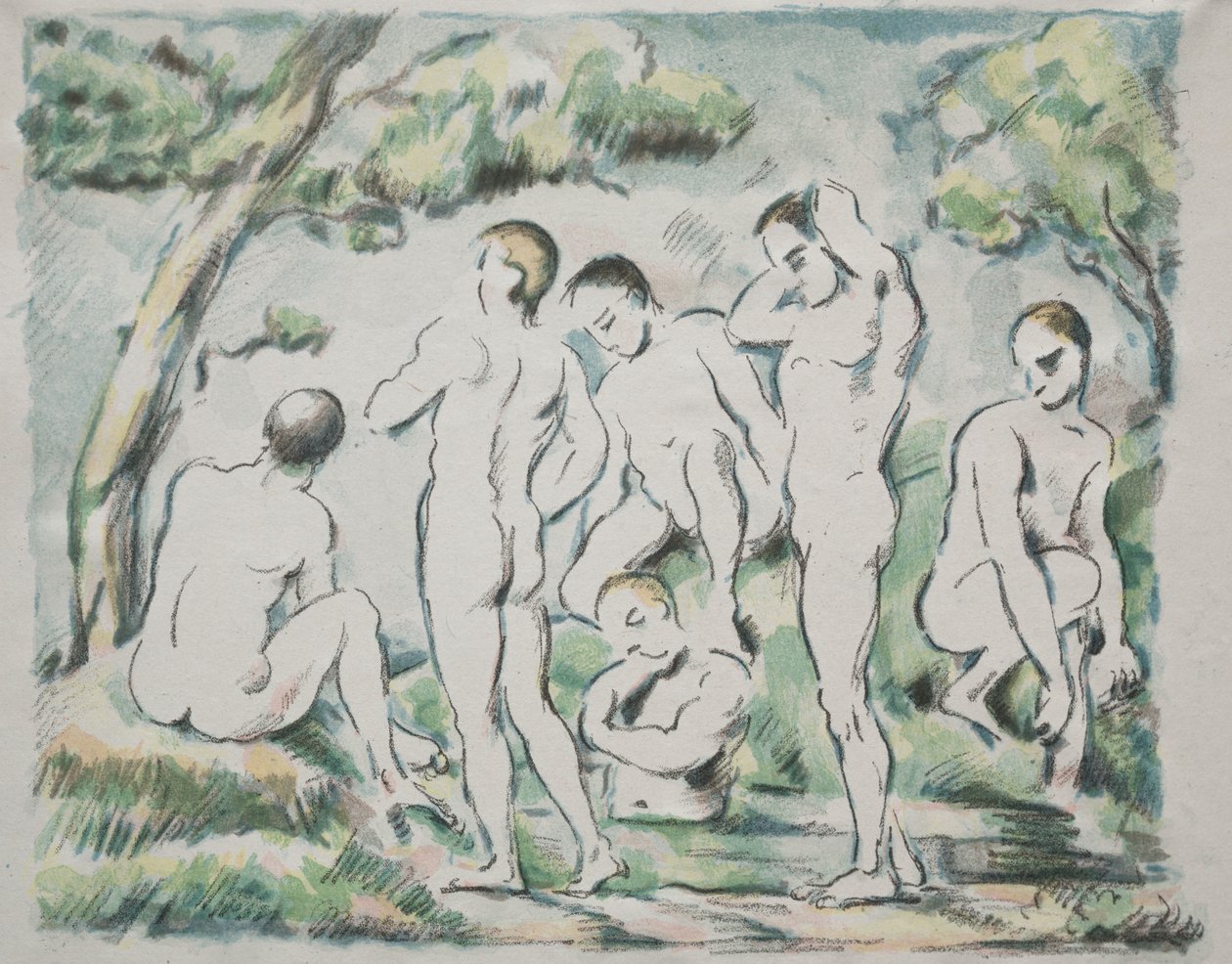 Uimarit tekijältä Paul Cézanne