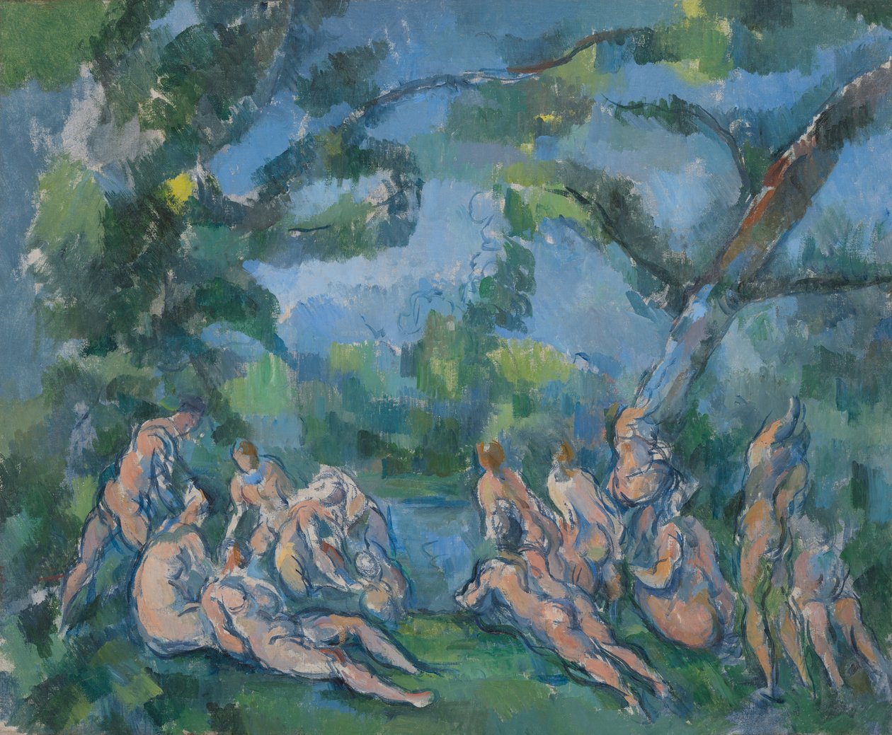 Kylpijät tekijältä Paul Cézanne