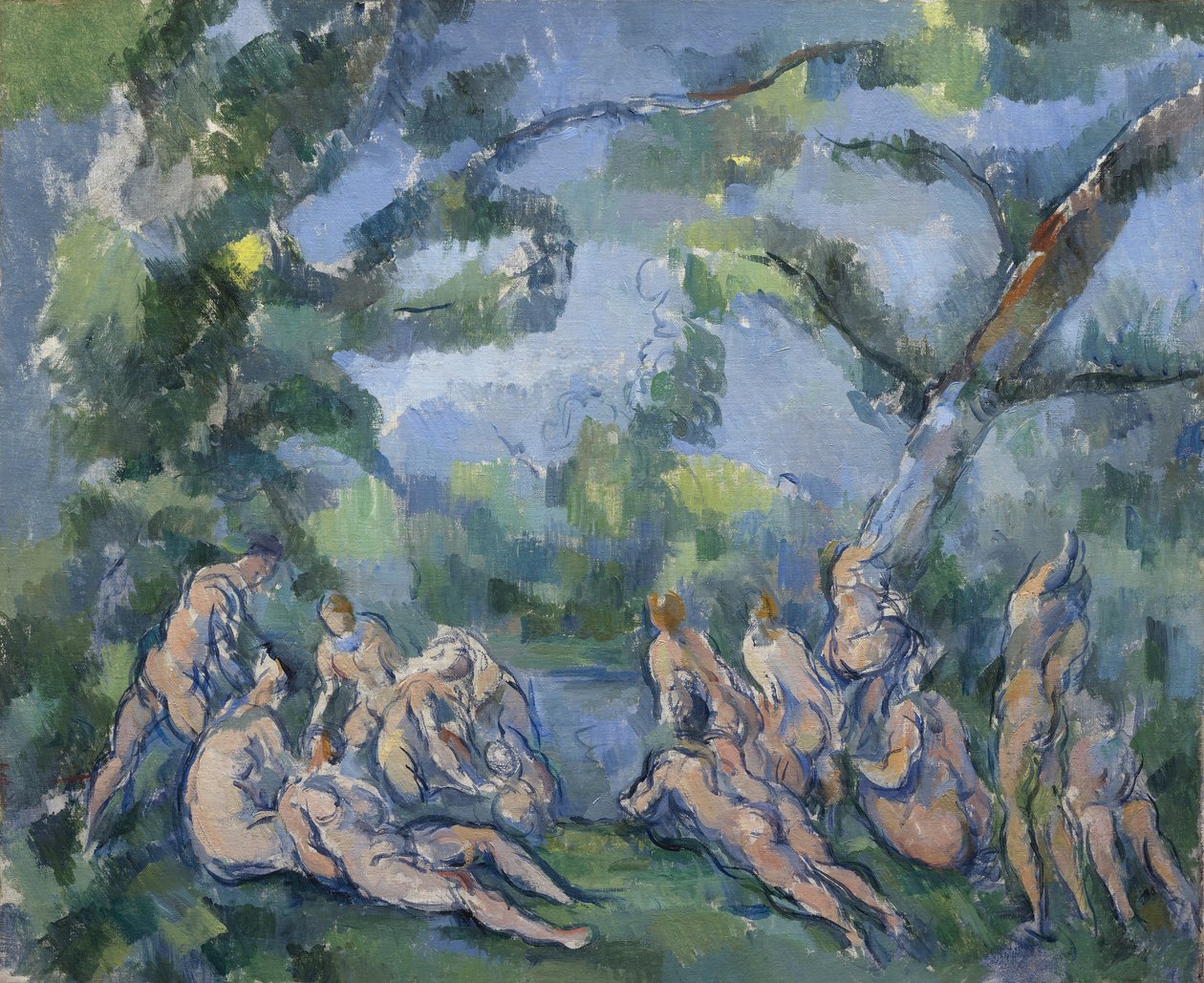 The Bathers, 1899-1904 tekijältä Paul Cézanne