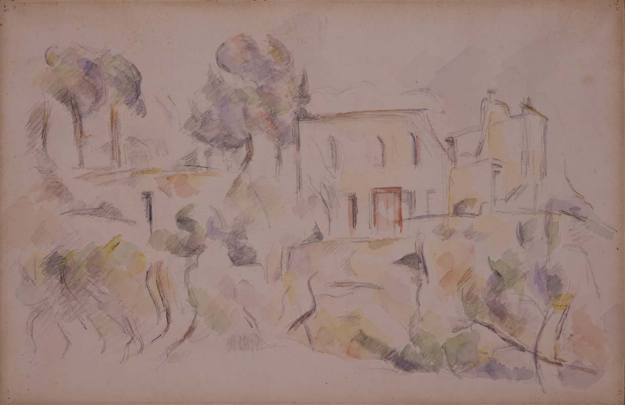 The Coach House (vaja Château Noirissa) tekijältä Paul Cézanne