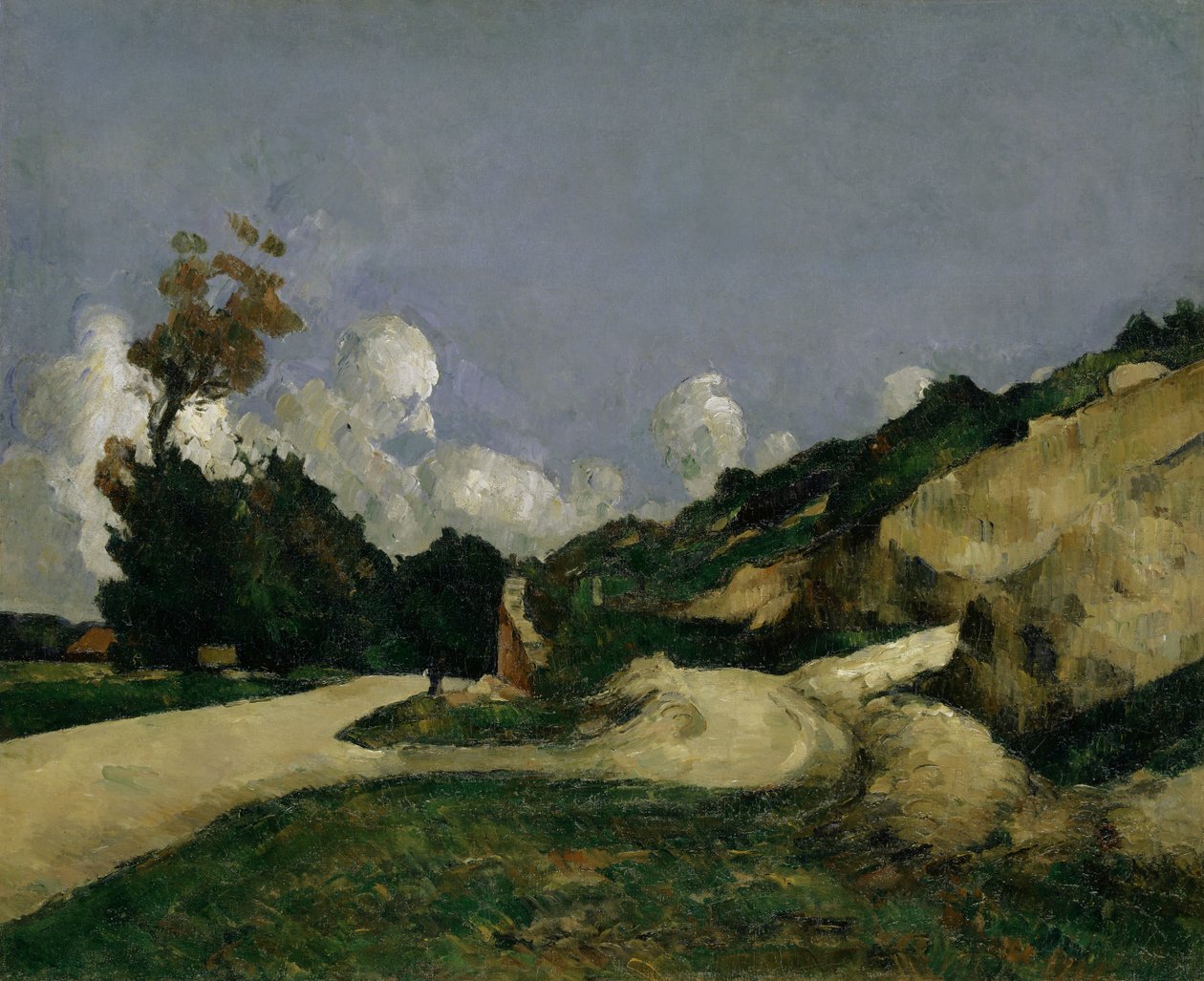 Maantie, noin 1871 tekijältä Paul Cézanne
