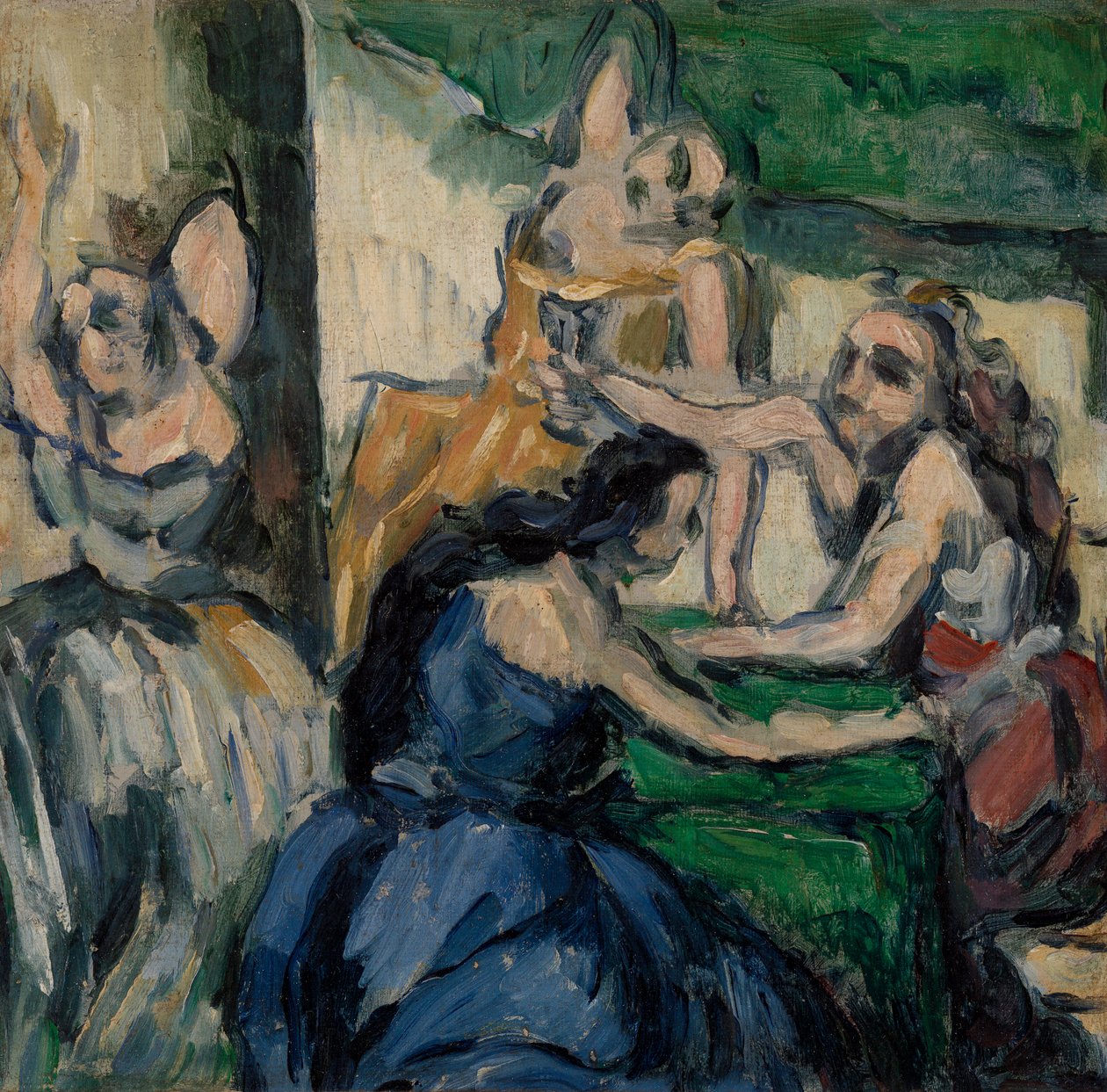 The Courtisanes (Les Courtisanes) finlandès tekijältä Paul Cézanne