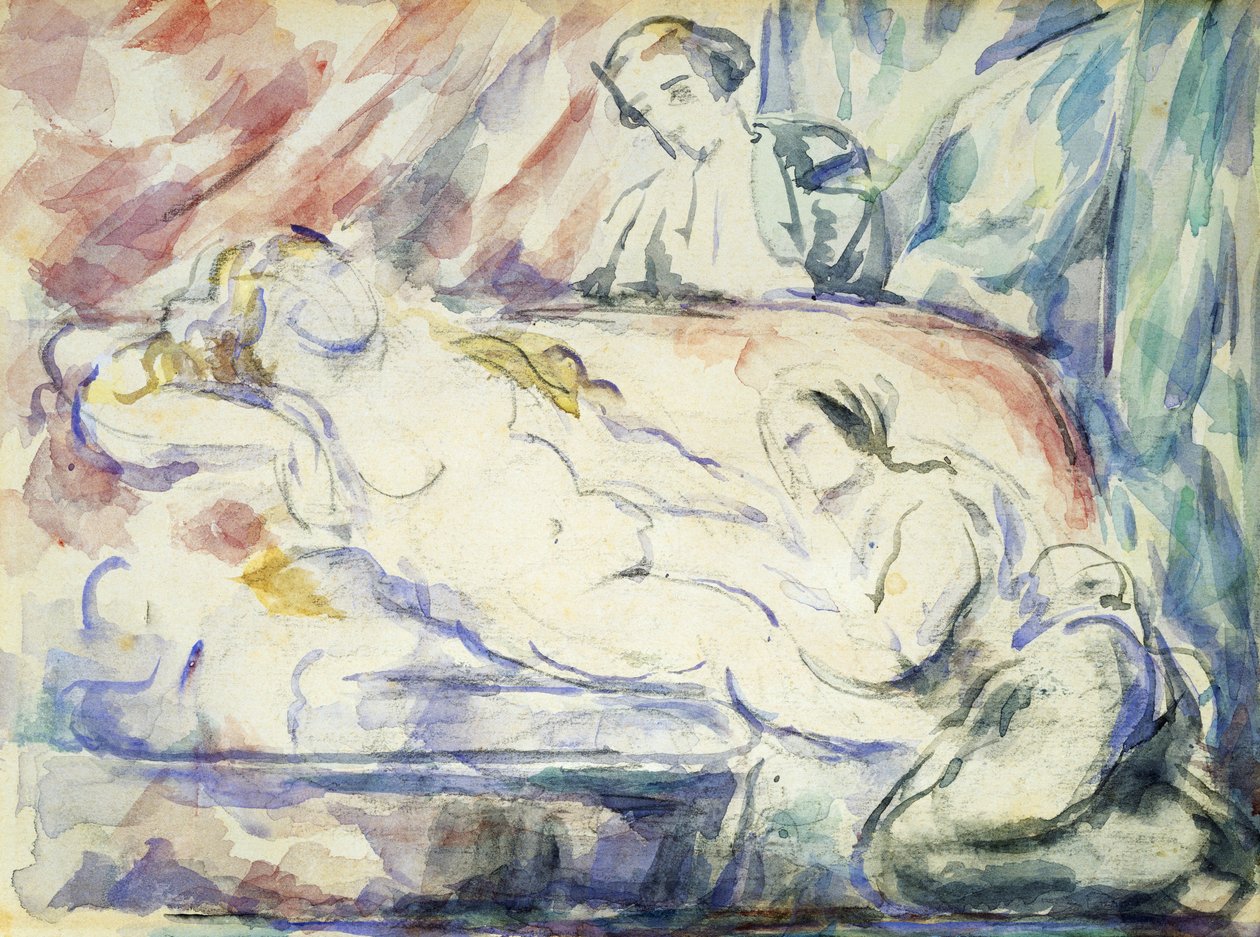 Kurtisaanien wc, n. 1880 tekijältä Paul Cézanne