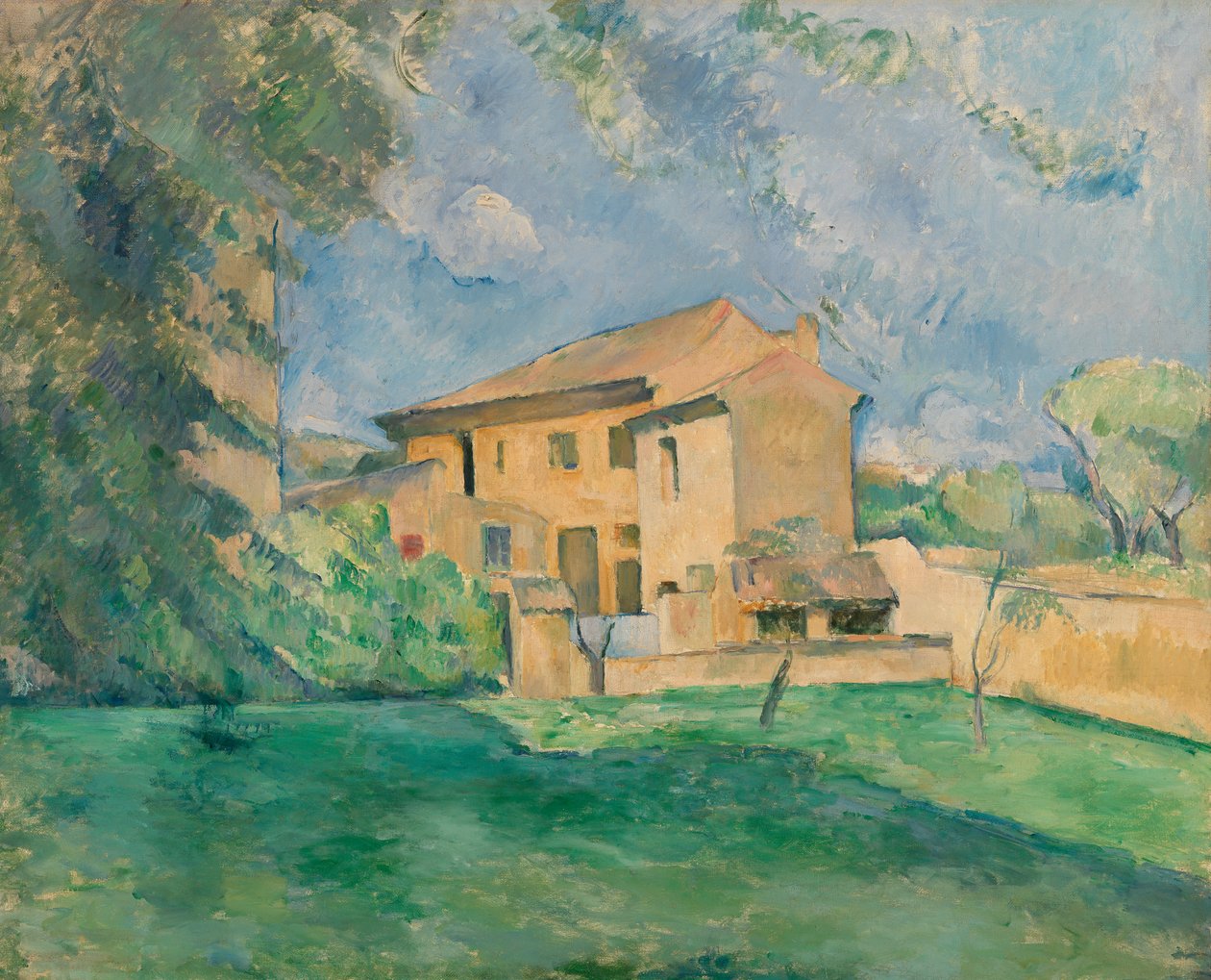 Maatila Jas de Bouffanissa tekijältä Paul Cézanne