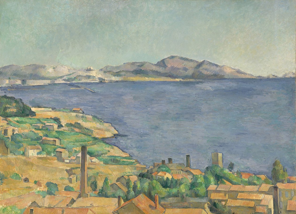 Marseillenlahti LEstaquesta katsottuna, noin 1885. tekijältä Paul Cézanne