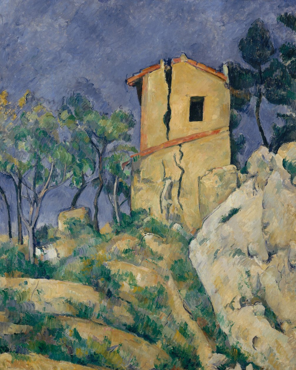 Talo, jonka seinät ovat halkeilleet, 1892-94 tekijältä Paul Cézanne