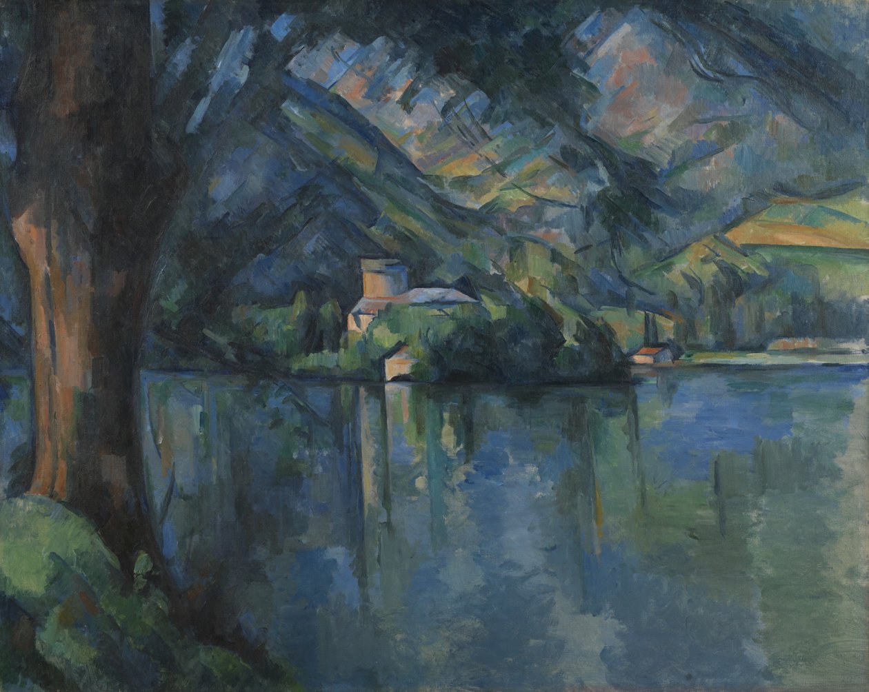 The Lac dAnnecy, 1896 tekijältä Paul Cézanne