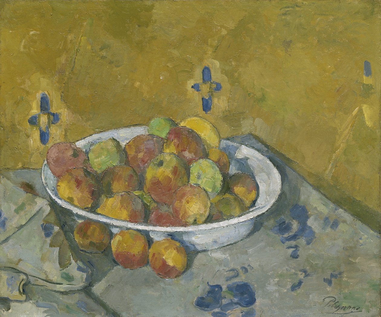 Omenalautanen, n. 1877 tekijältä Paul Cézanne