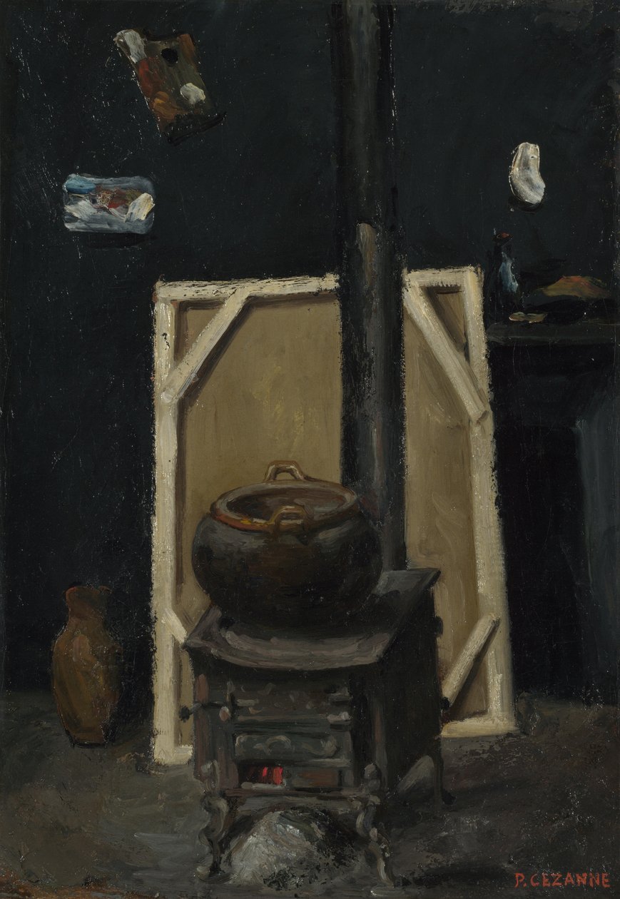 Takka studiossa, noin 1865 tekijältä Paul Cézanne