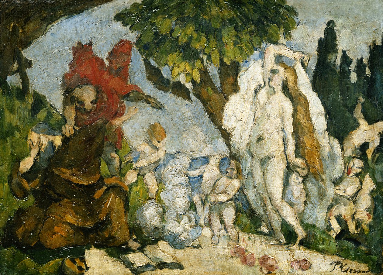 Pyhän Antoniuksen kiusaus; Pyhän kiusaus, noin 1874 tekijältä Paul Cézanne