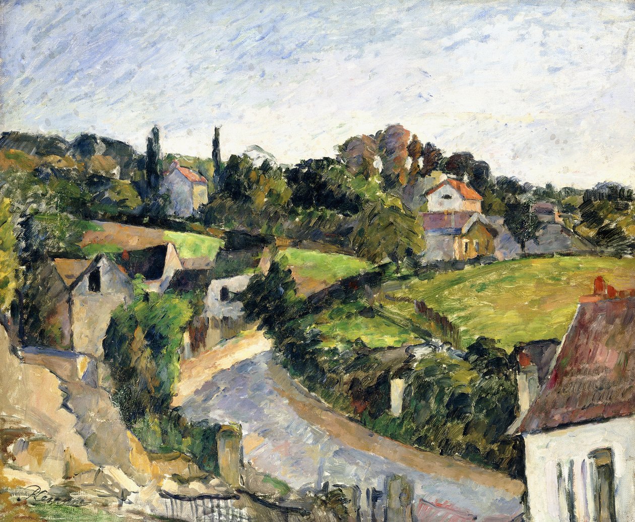 Mutkainen tie, n. 1877 tekijältä Paul Cézanne