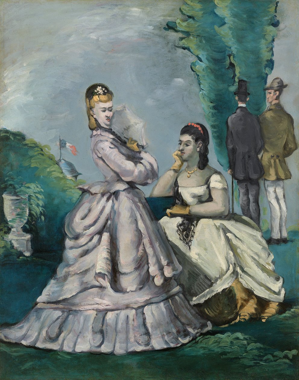 Keskustelu, 1870-71 tekijältä Paul Cézanne