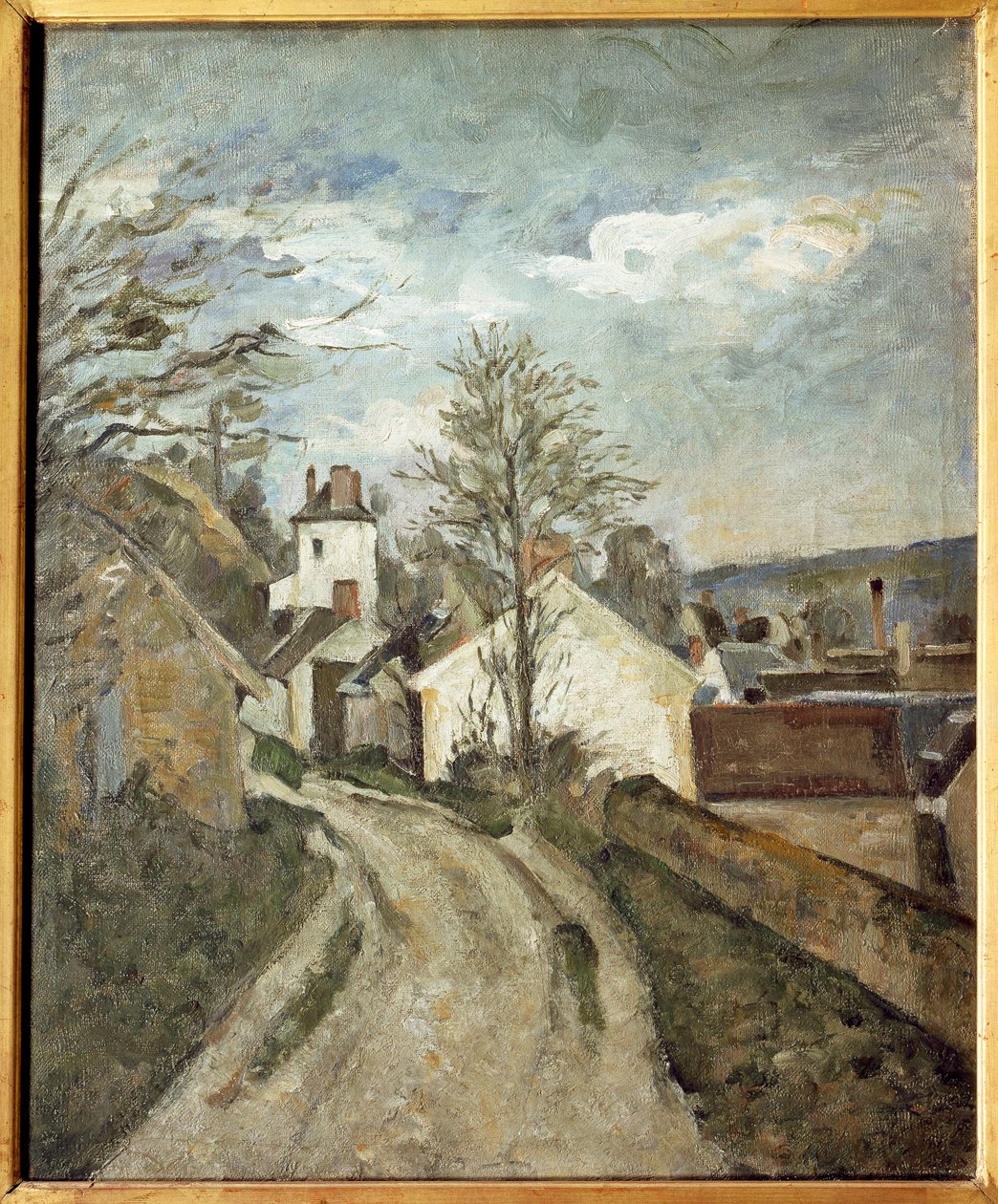 Tohtori Gachetin talo Auversissa (öljy kankaalle tekijältä Paul Cézanne