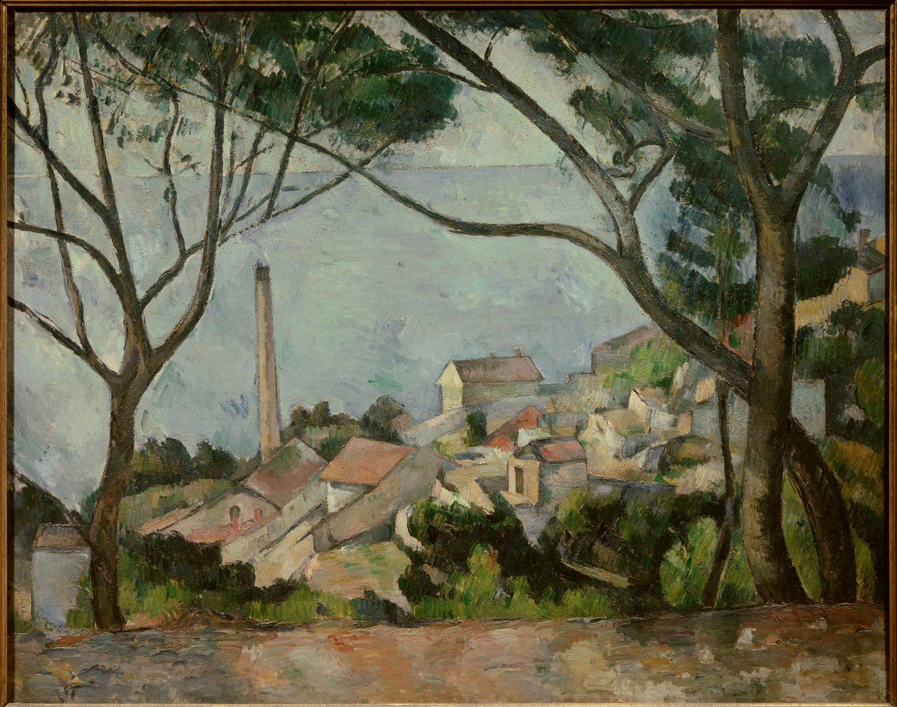 Merellä on L"Estaque. Paul Cezannen maalaus tekijältä Paul Cézanne