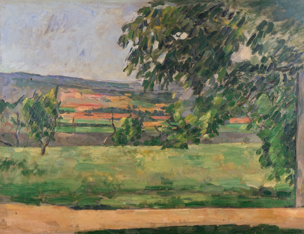 Näkymä Jas de Bouffanilta, 1875-76 tekijältä Paul Cézanne