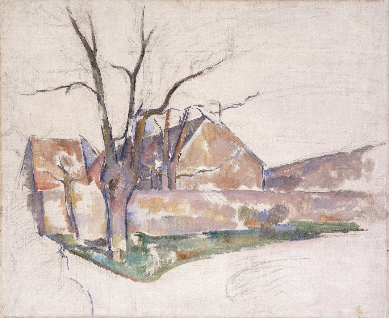 Talvimaisema, noin 1885 tekijältä Paul Cézanne
