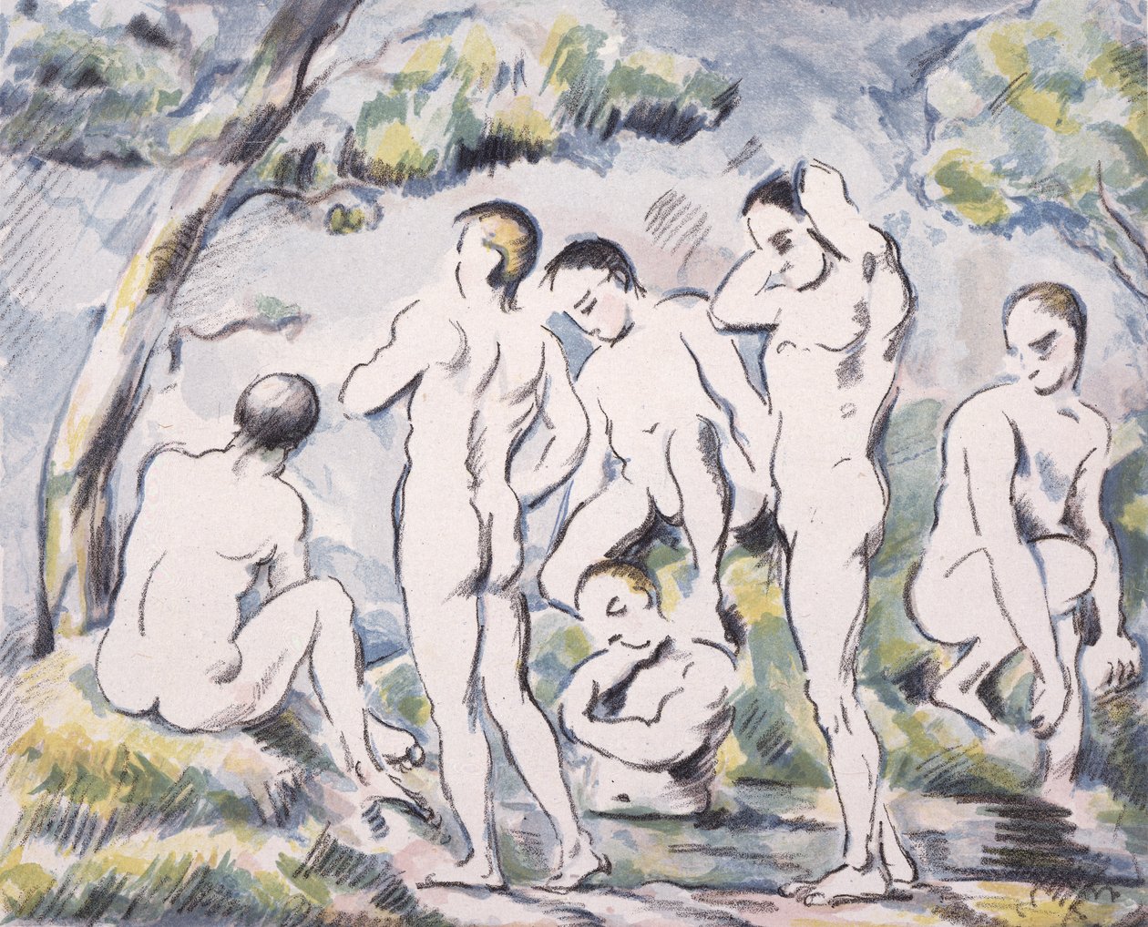 Pienet uimarit tekijältä Paul Cézanne, Auguste Clot