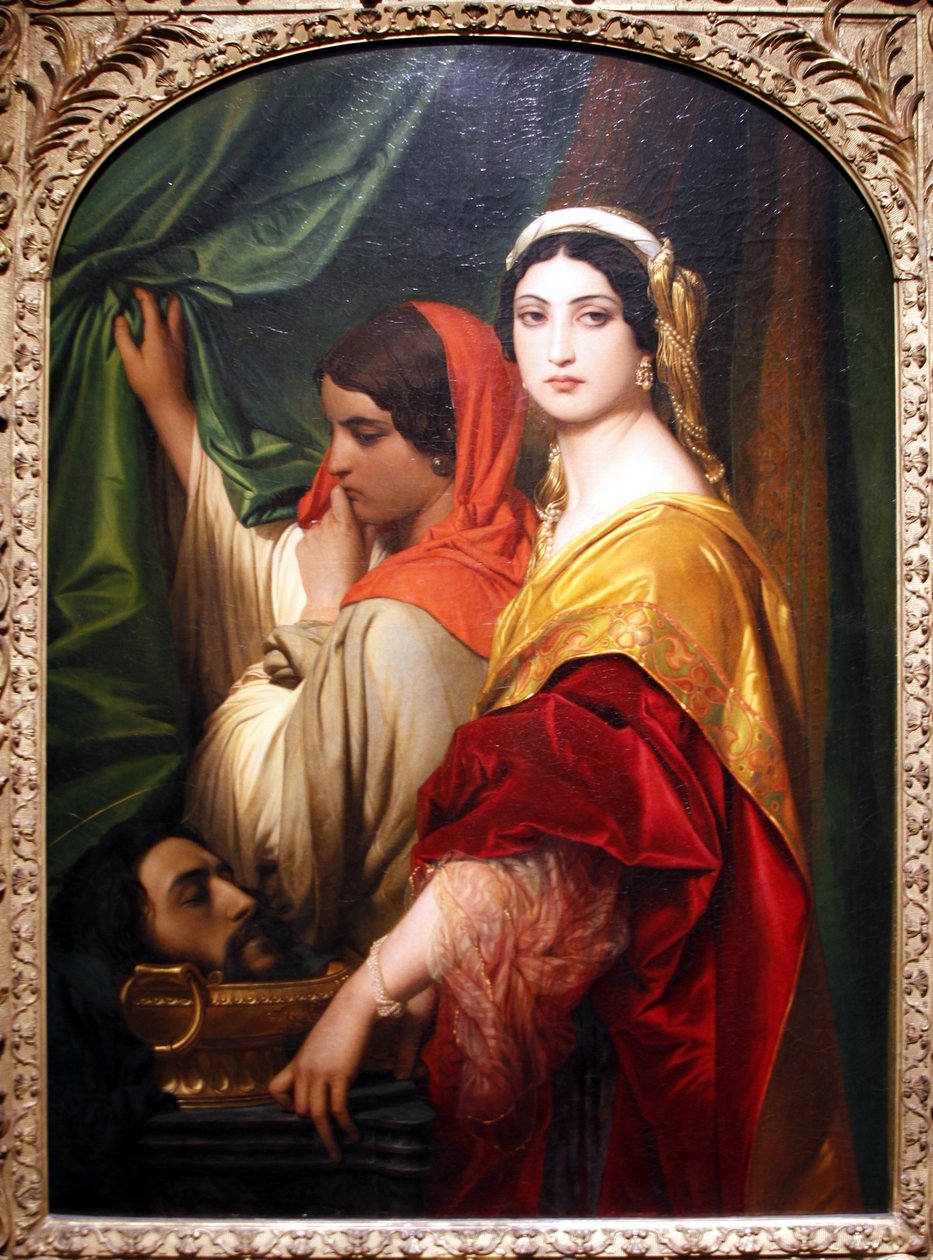 Herodias ja Pyhän Johannes Kastajan pää - Paul Delaroche tekijältä Paul Delaroche