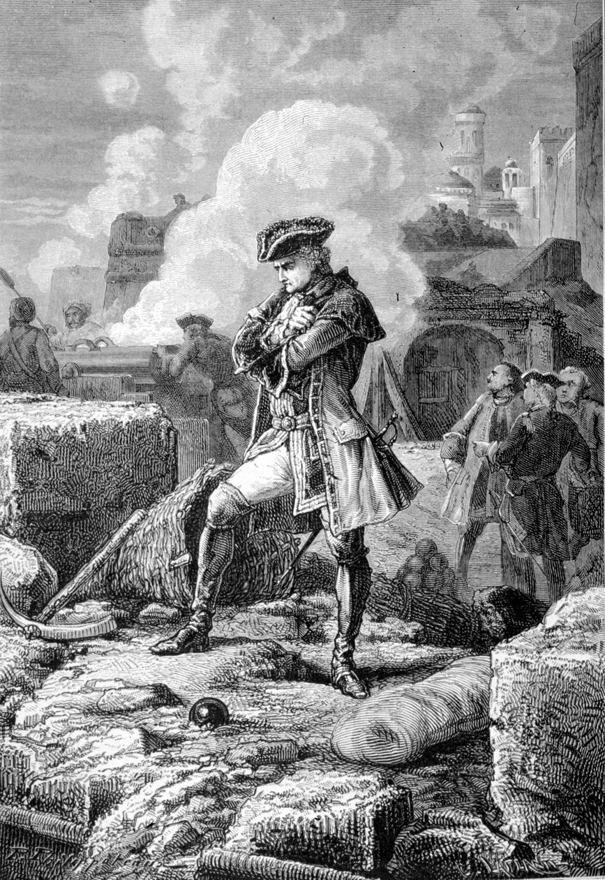 Thomas Arthur Lally, Baron de Tollendal Pondicheryn piirityksen aikana vuonna 1760 - Paul Philipotteaux