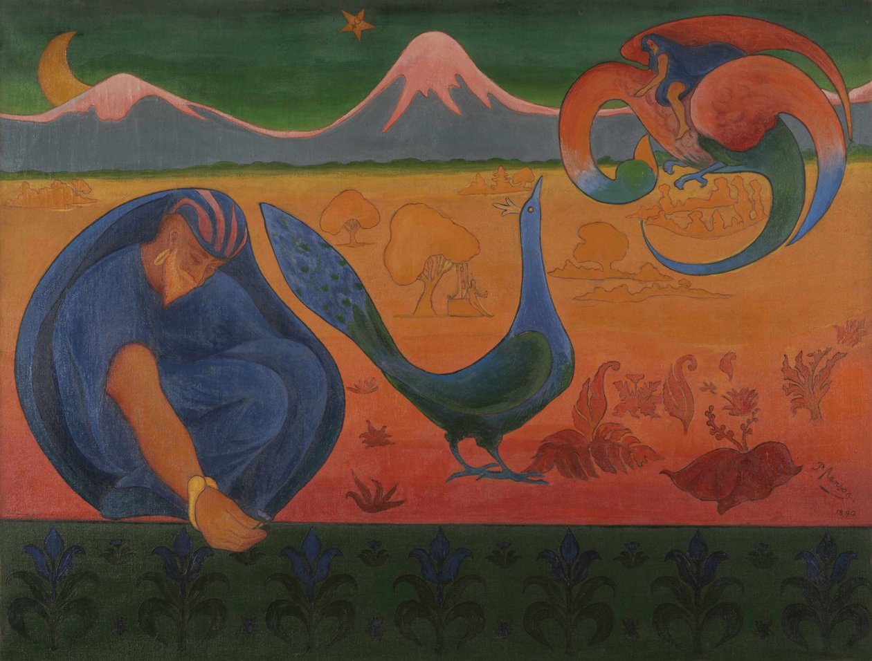 Nabicin maisema, 1890. tekijältä Paul Elie Ranson