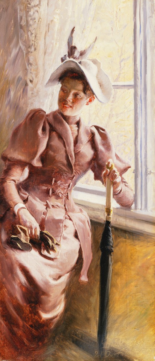 Ikkunalla, 1892 tekijältä Paul Fischer