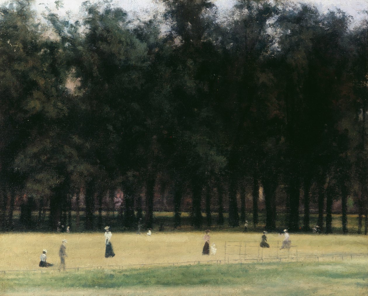 Kensington Gardens (öljy kankaalle) tekijältä Paul Fordyce Maitland