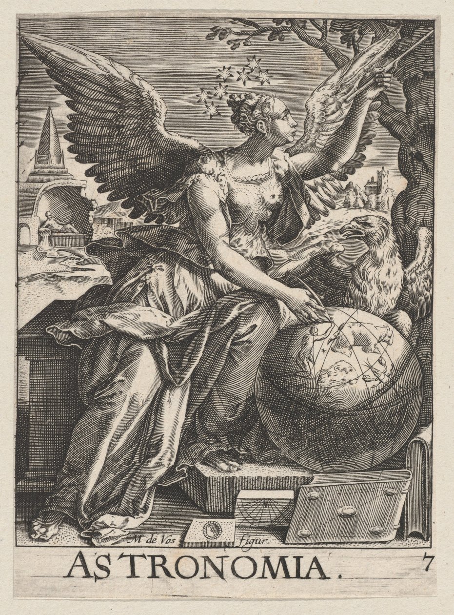 Levy 7: Astronomia, The Seven Liberal Artsista, n. 1628-66, n. 1628-66. tekijältä Paul Fürst
