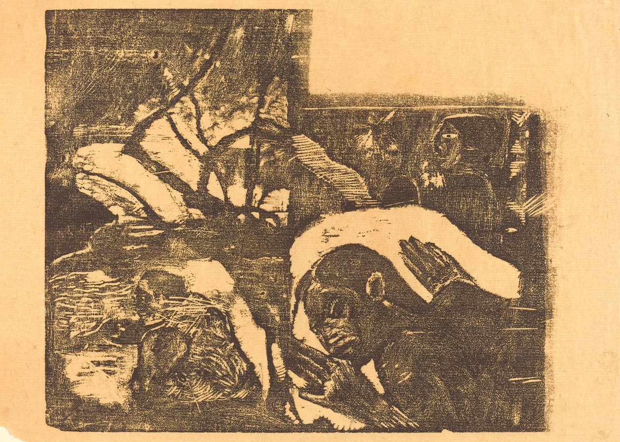 Maorinainen metsässä, Manao Tupapau Henki kummittelee häntä, 18941895. tekijältä Paul Gauguin