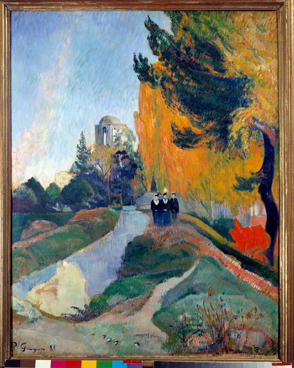 Alyscamps Arlesissa. Paul Gauguinin maalaus (1848-1903) tekijältä Paul Gauguin