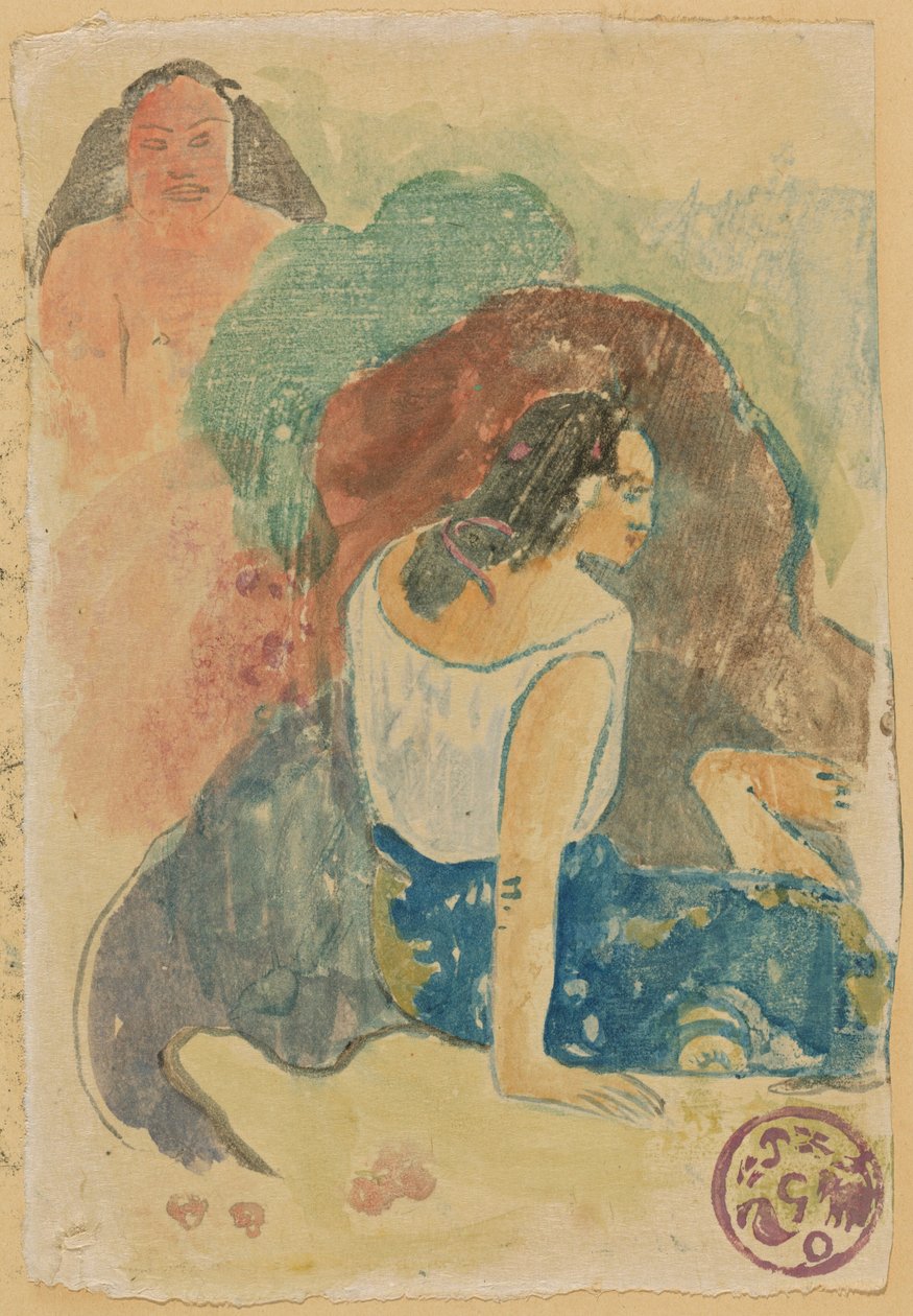 Arearea no Varua Ino (Worte des Teufels) [recto] tekijältä Paul Gauguin
