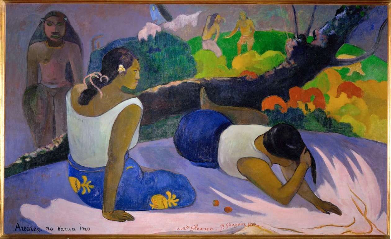 Arearea no vareua ino (öljy kankaalle) tekijältä Paul Gauguin