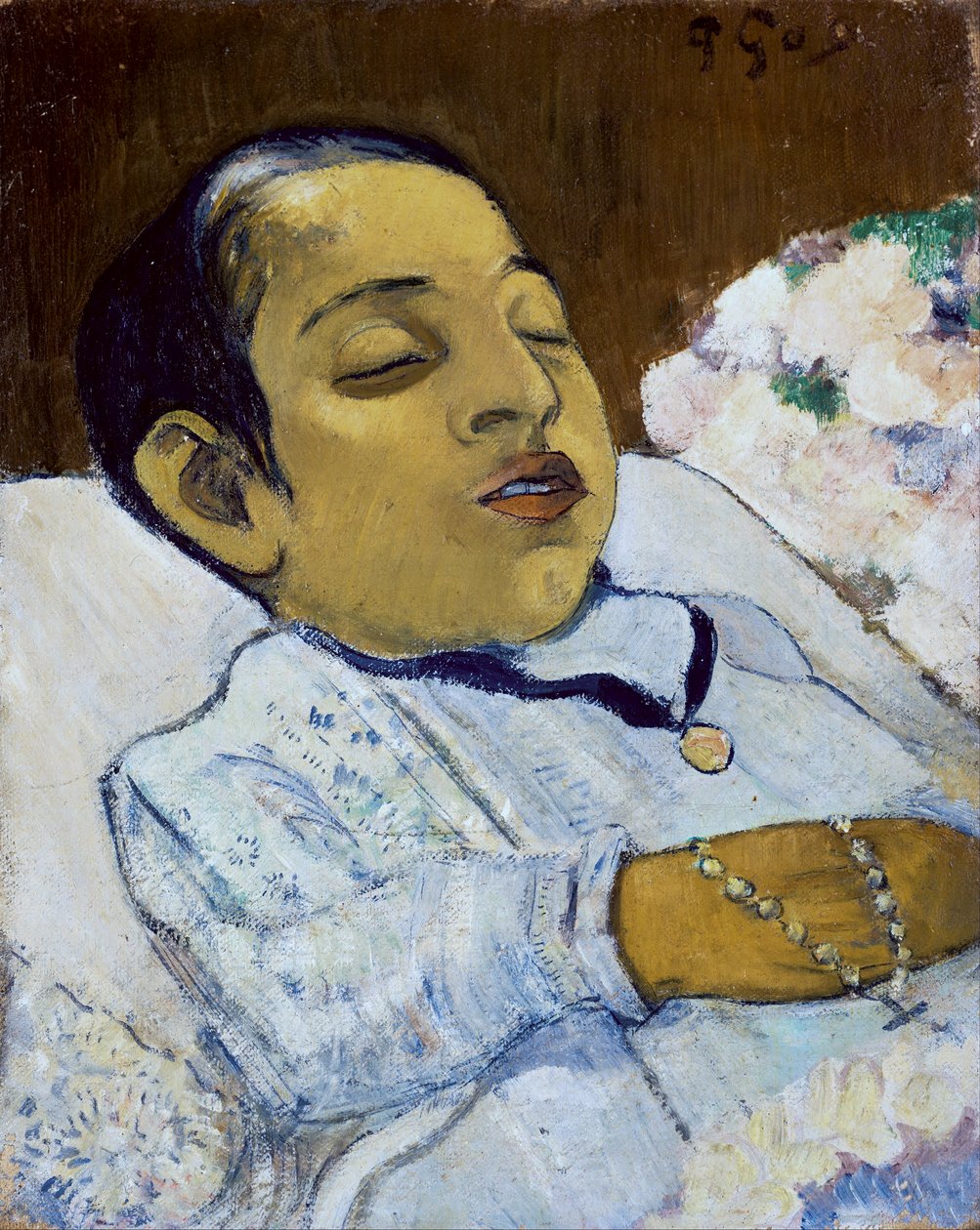 ""Atiti"" Kuollut lapsi sängyssä - Paul Gauguinin maalaus tekijältä Paul Gauguin