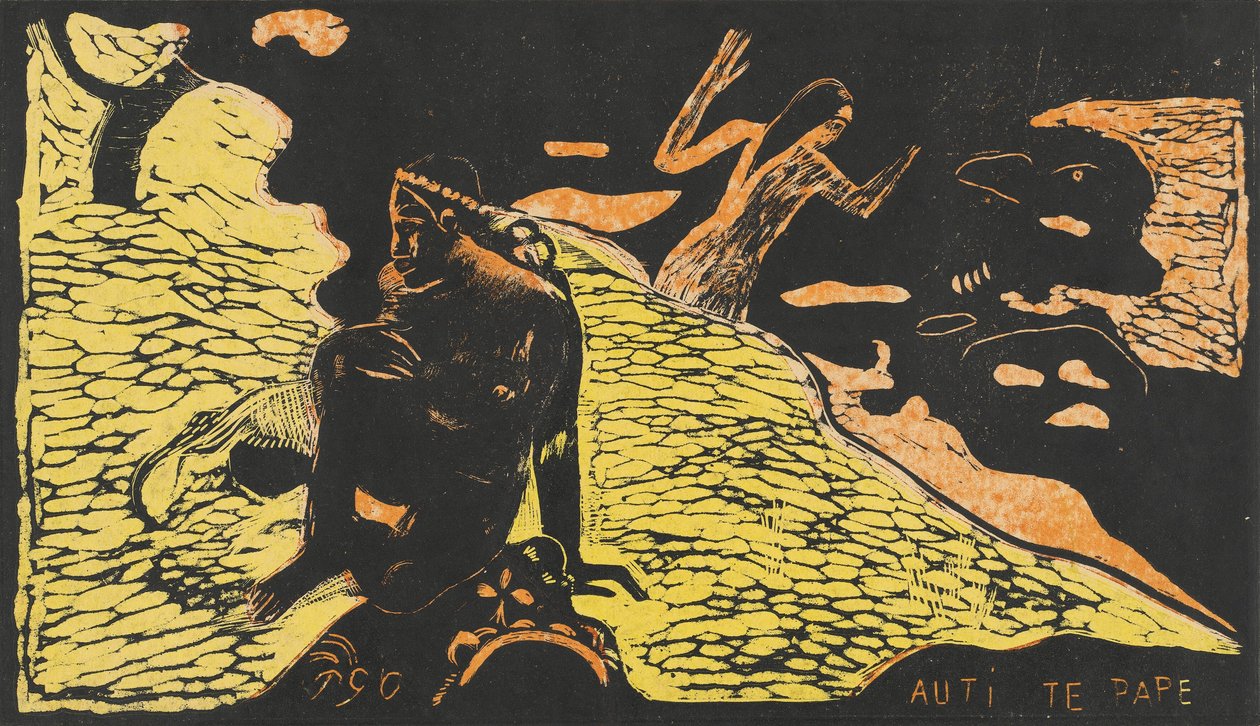Auti te Pape Naiset joella, 18941895. tekijältä Paul Gauguin