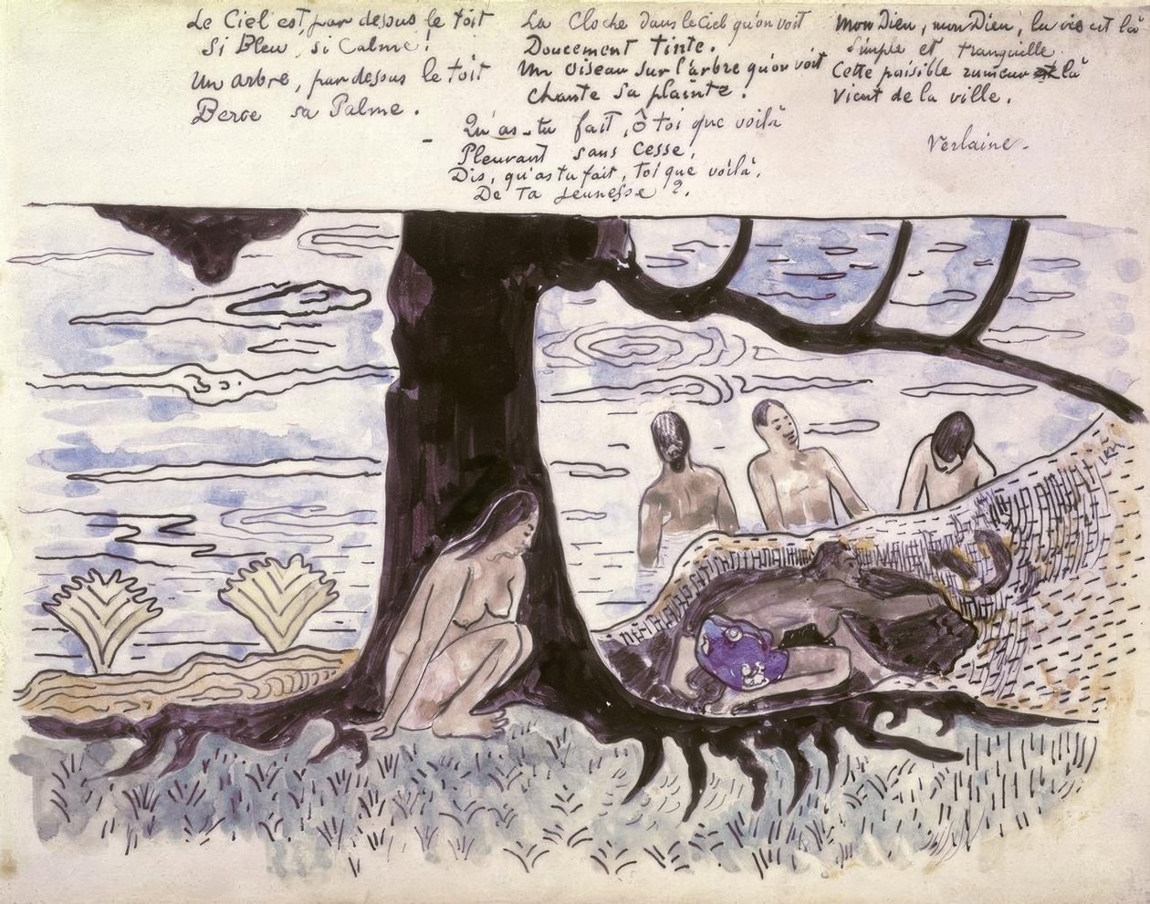 Badende tekijältä Paul Gauguin