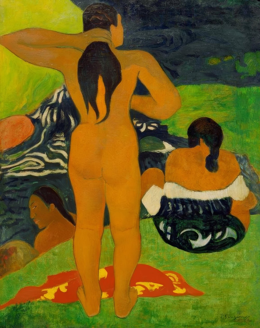Badende Tahitierinnen tekijältä Paul Gauguin