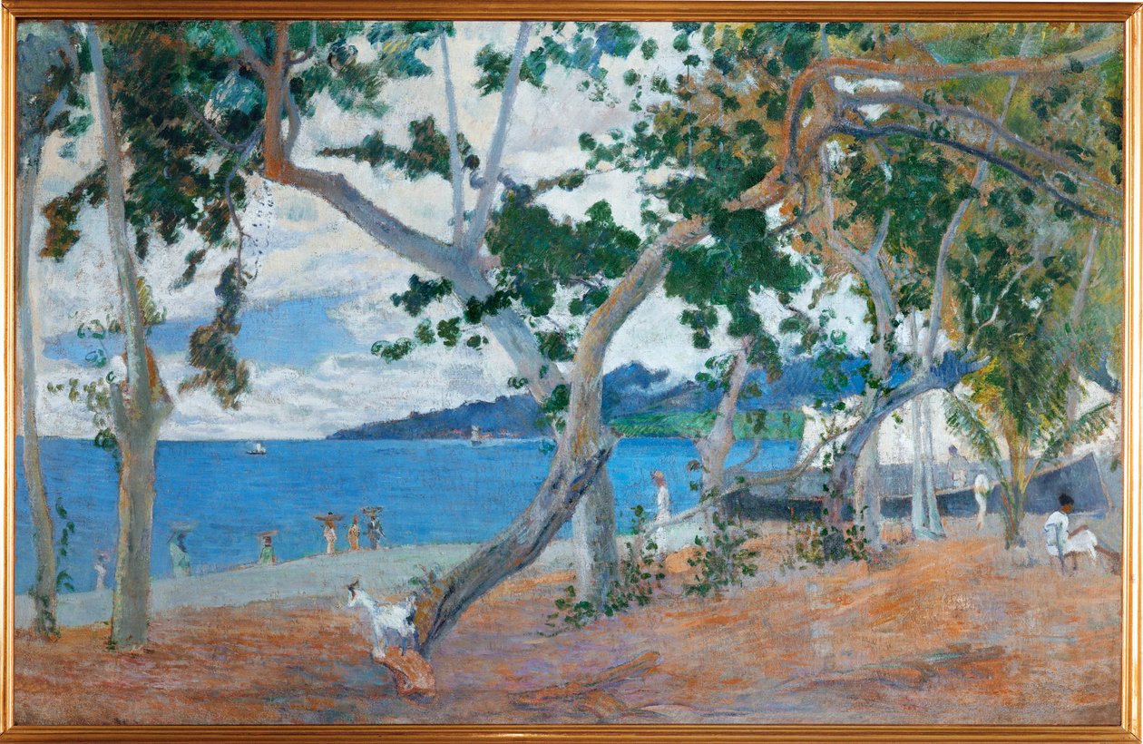 Bord de mer I (öljy kankaalle) tekijältä Paul Gauguin