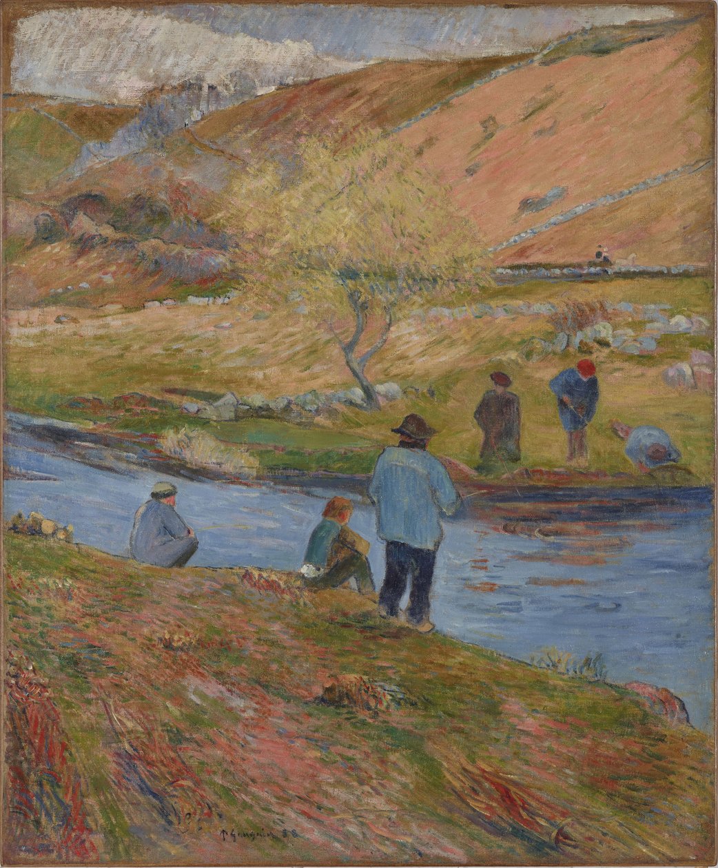 Bretonin kalastajat, 1888. tekijältä Paul Gauguin
