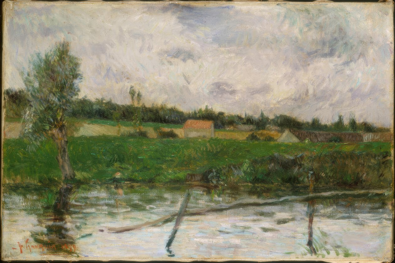 Bretagnen maisema tekijältä Paul Gauguin