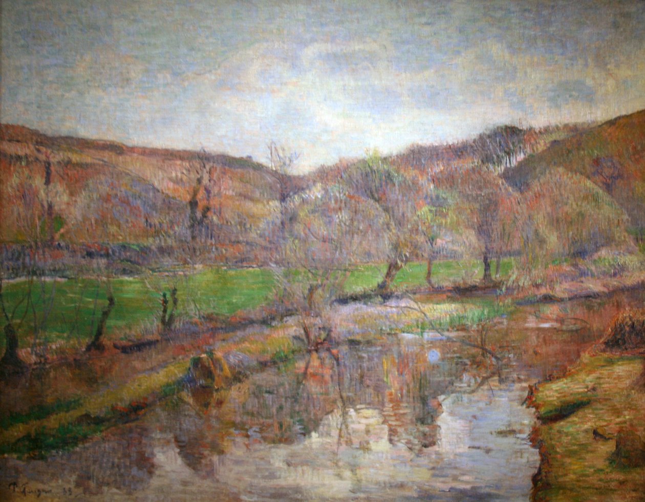 Bretagnen maisema tekijältä Paul Gauguin