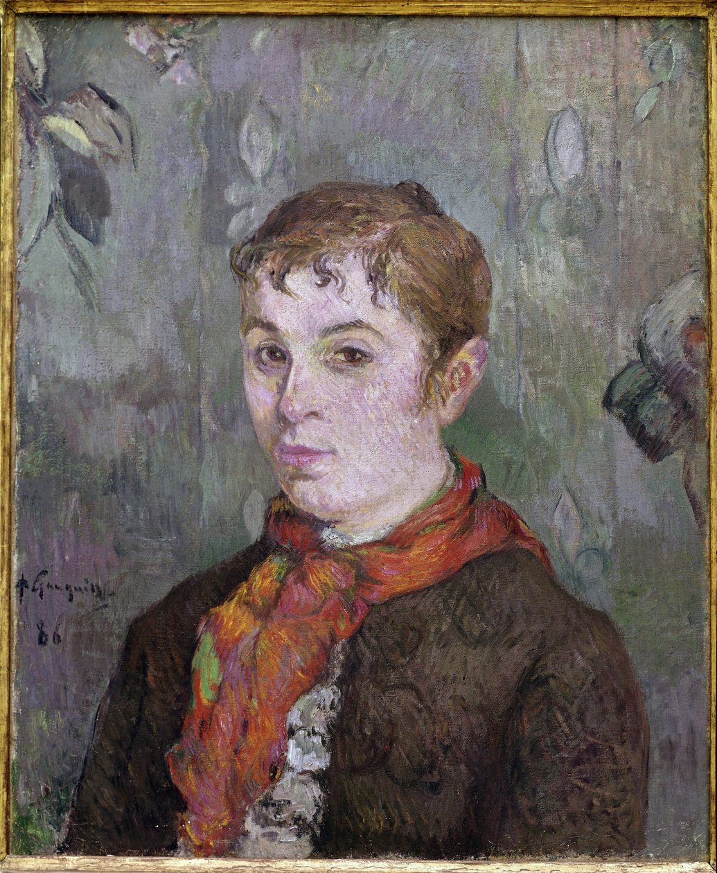Naisen rintakuva (öljy kankaalle tekijältä Paul Gauguin