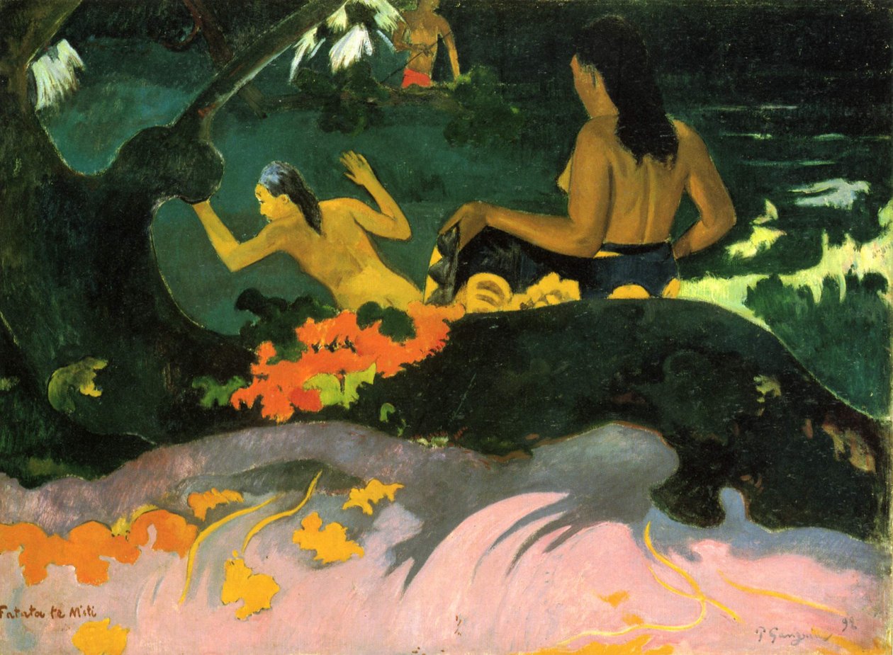 Meren rannalla tekijältä Paul Gauguin