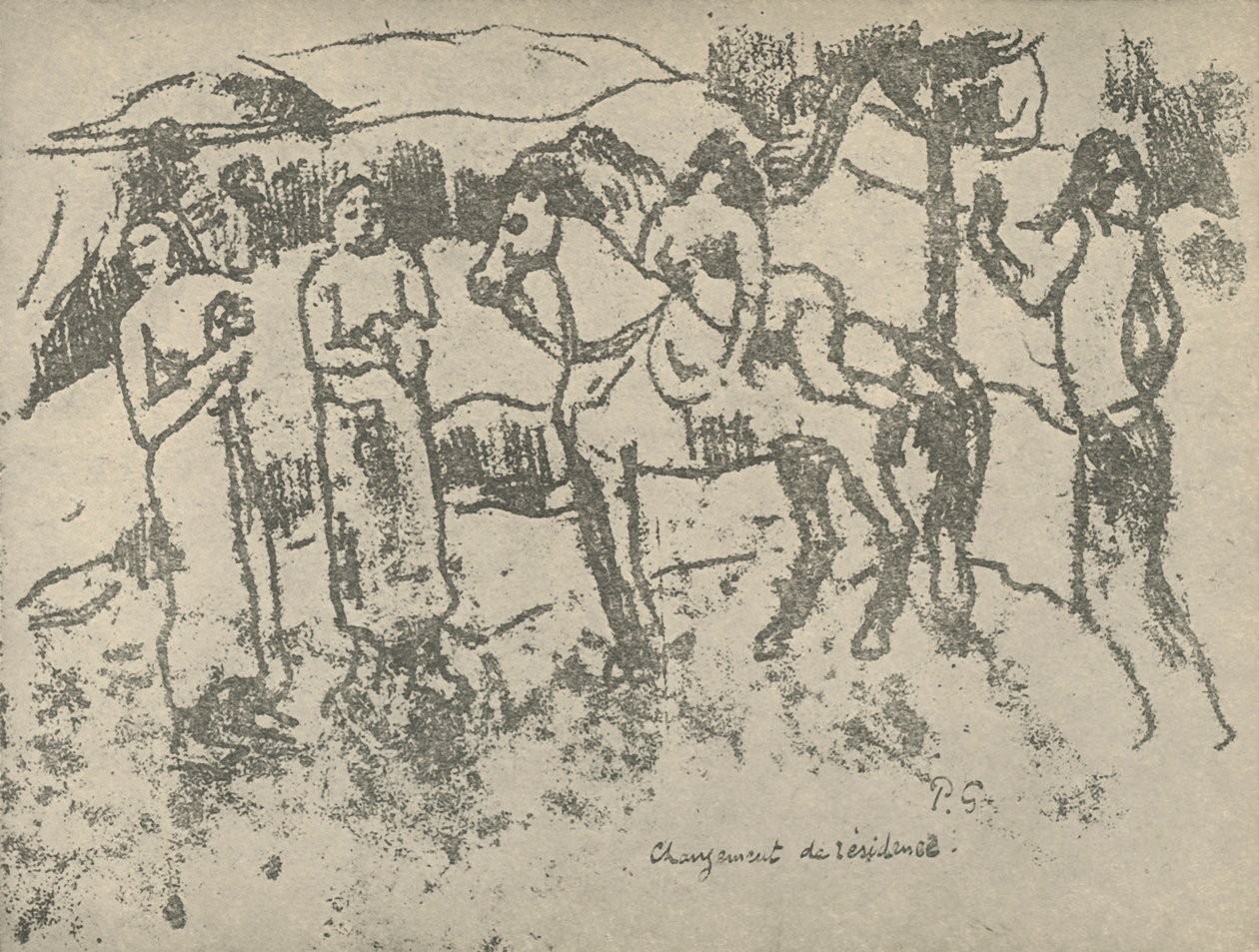 Asuinpaikan vaihto, 1936 tekijältä Paul Gauguin
