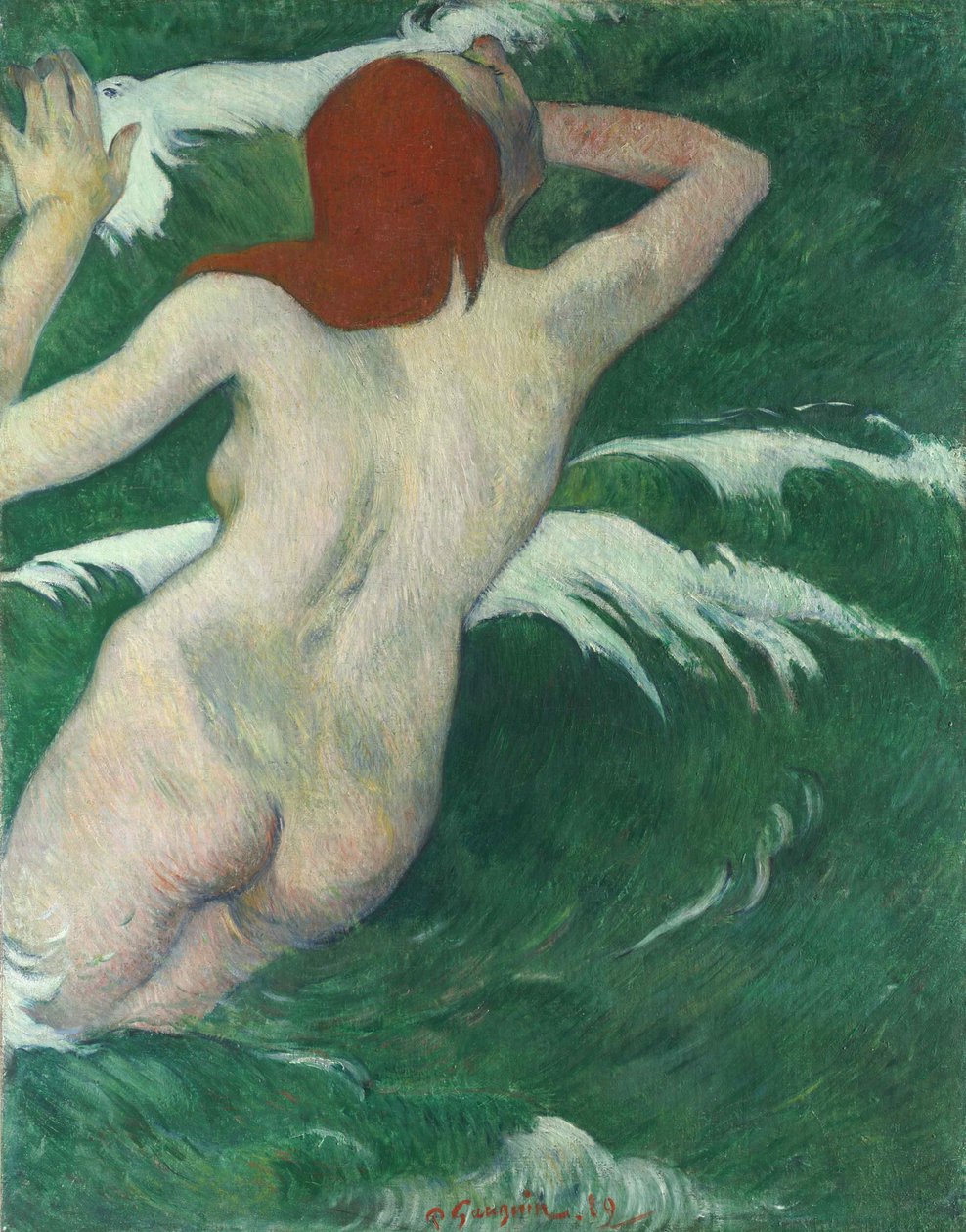 In the Waves tai Ondine In the Waves tai Undine, 1889. tekijältä Paul Gauguin