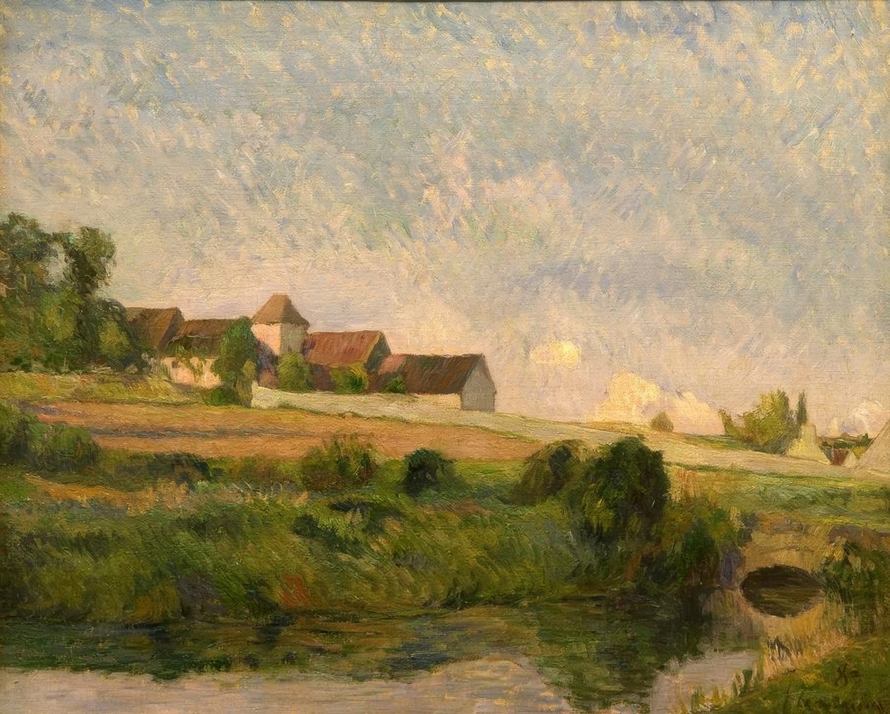 Das Gehöft La Groue, Osny tekijältä Paul Gauguin