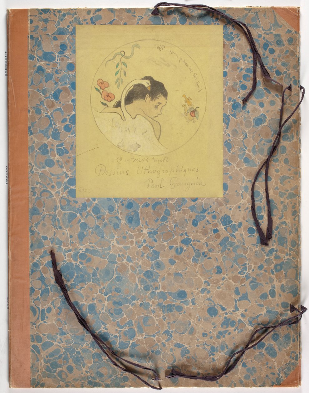 Suunnittelu lautasta varten - Leda tekijältä Paul Gauguin