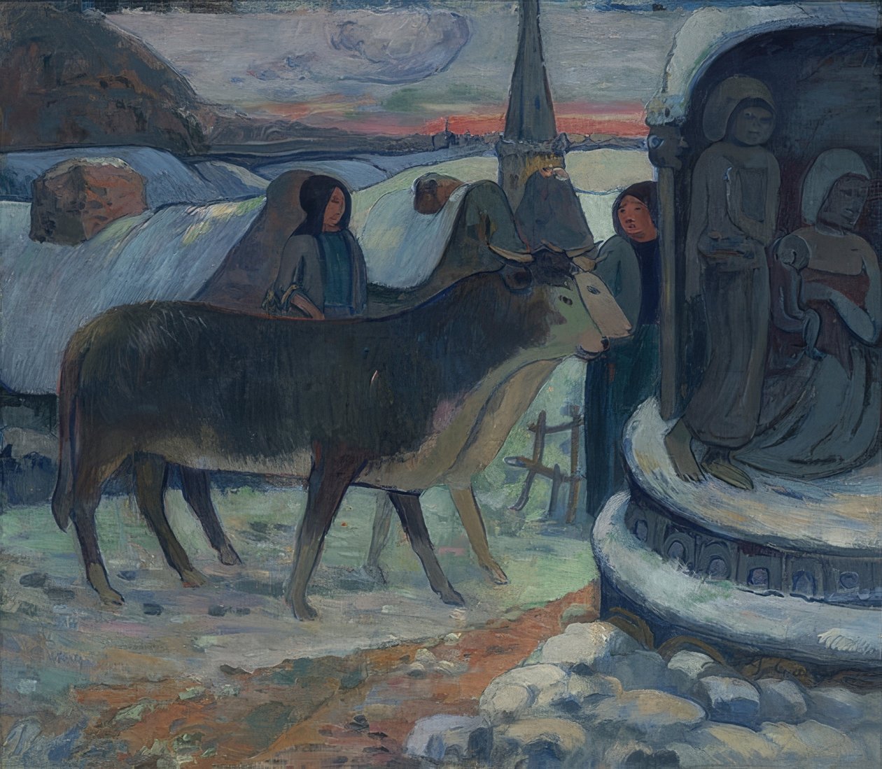 Pyhä yö (Härän siunaus). 1902-03 tekijältä Paul Gauguin