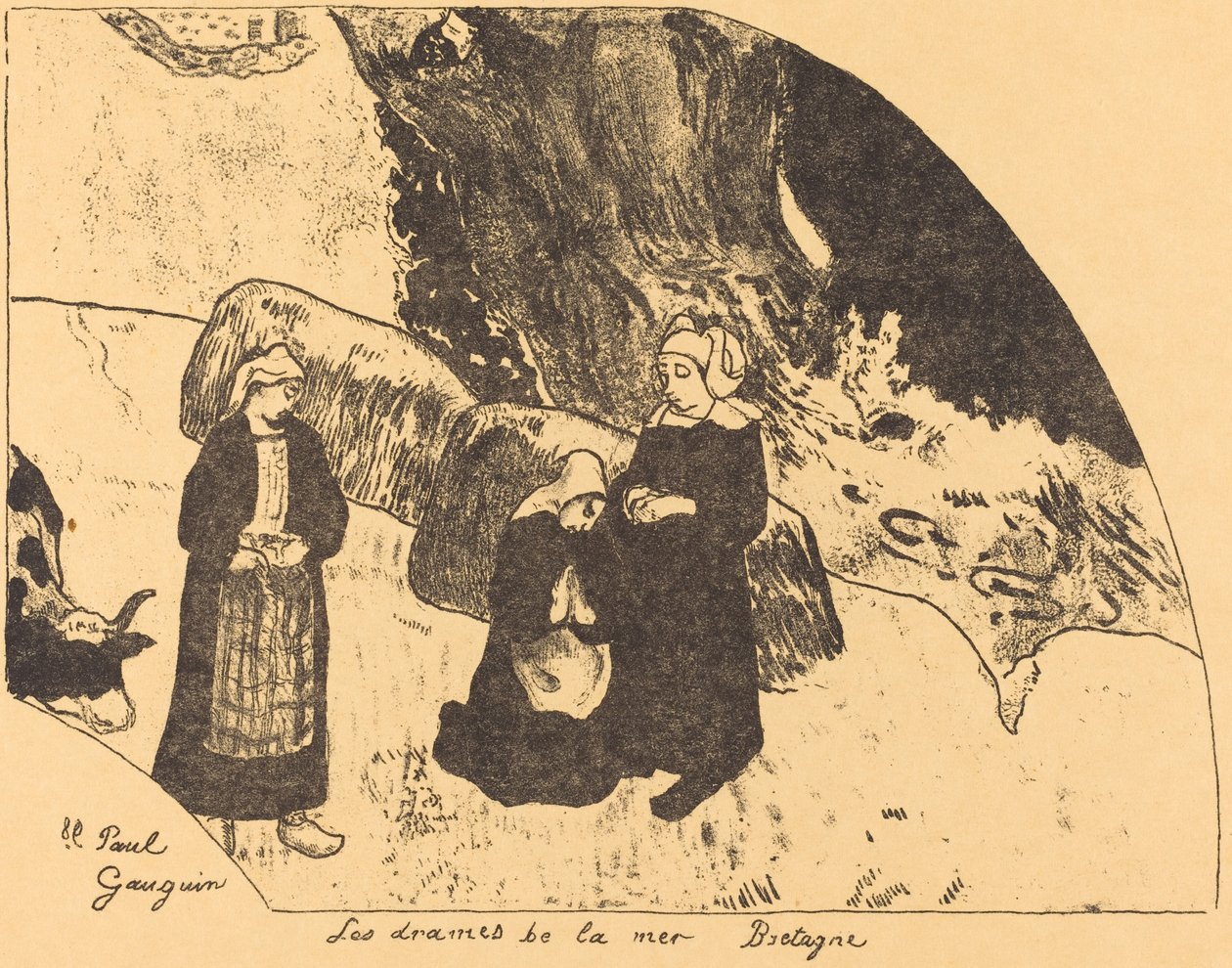 Meren draamoja, Bretagne tekijältä Paul Gauguin